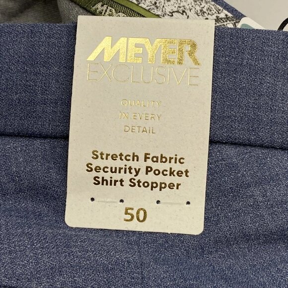 NEW MEYER Exclusive “Bonn” Modern Fit Stretch Dress Pants – Size 34 - Picture 10 of 10